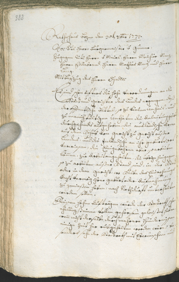 Archivio Storico della Città di Bolzano - BOhisto protocollo consiliare 1771/74 