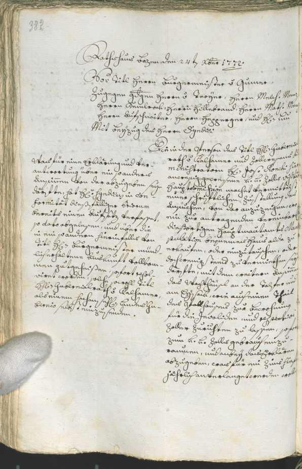 Archivio Storico della Città di Bolzano - BOhisto protocollo consiliare 1771/74 