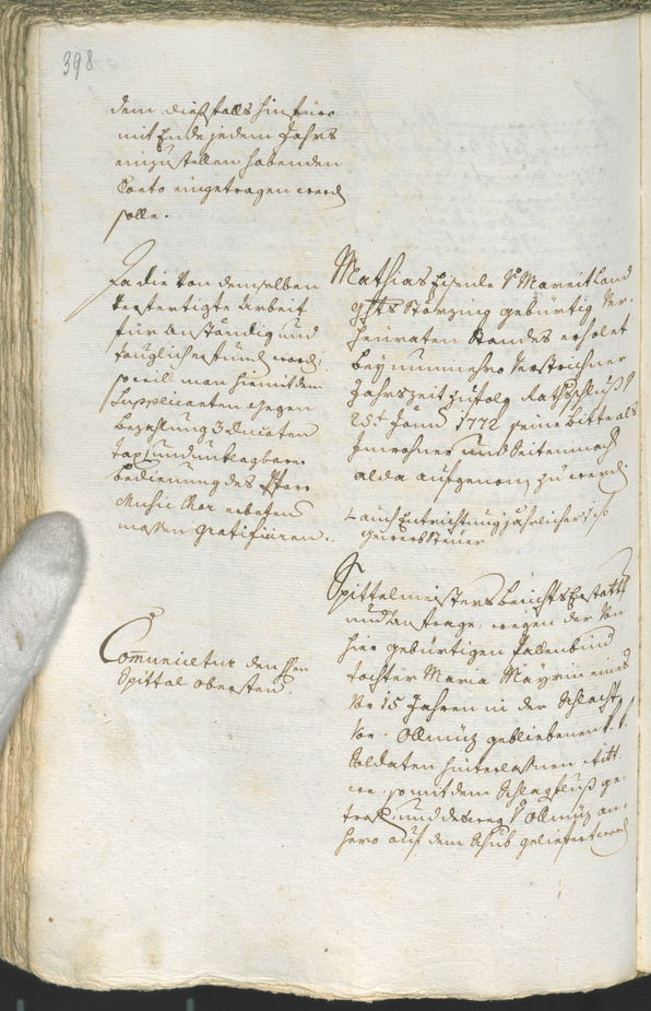 Archivio Storico della Città di Bolzano - BOhisto protocollo consiliare 1771/74 