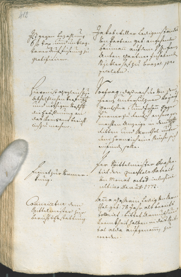 Archivio Storico della Città di Bolzano - BOhisto protocollo consiliare 1771/74 