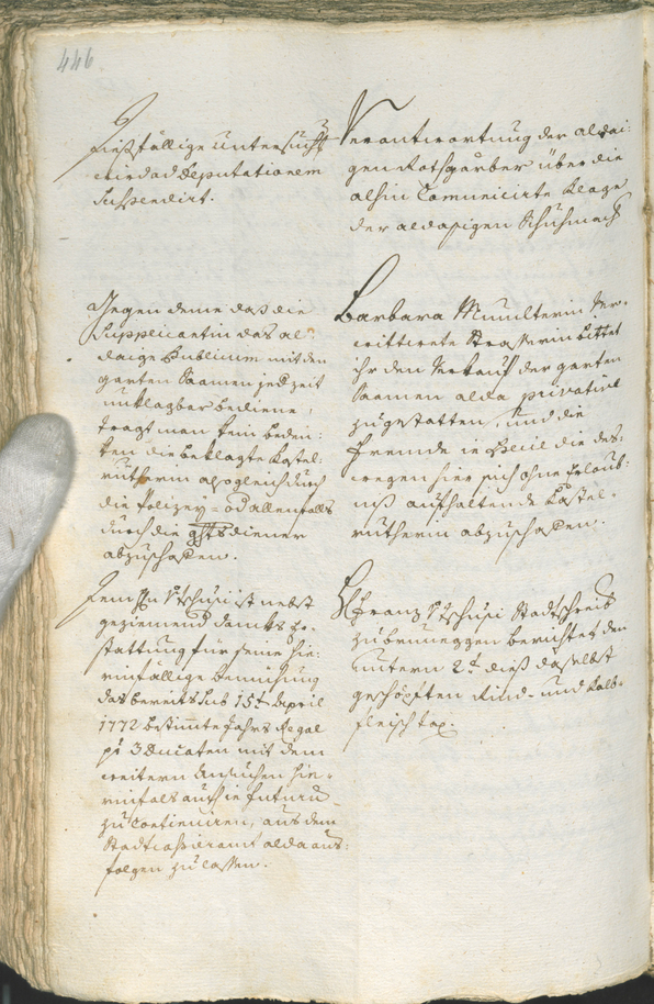 Civic Archives of Bozen-Bolzano - BOhisto Ratsprotokoll 1771/74 