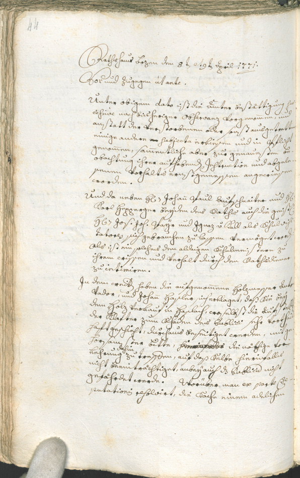 Civic Archives of Bozen-Bolzano - BOhisto Ratsprotokoll 1771/74 