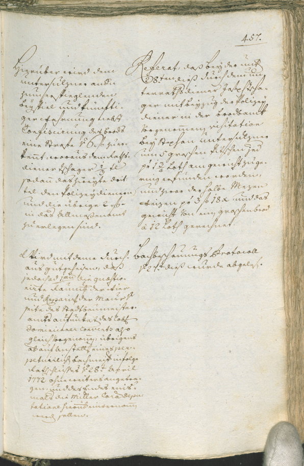 Archivio Storico della Città di Bolzano - BOhisto protocollo consiliare 1771/74 