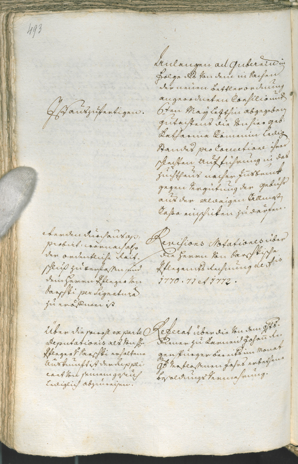 Archivio Storico della Città di Bolzano - BOhisto protocollo consiliare 1771/74 