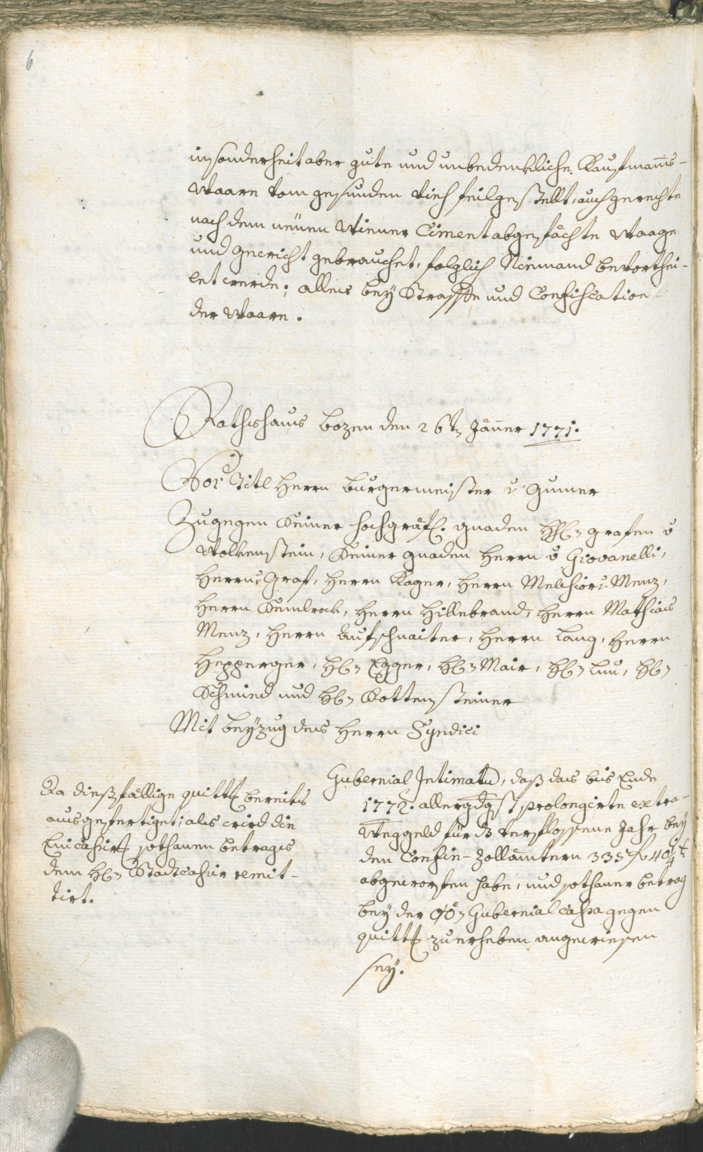 Civic Archives of Bozen-Bolzano - BOhisto Ratsprotokoll 1771/74 