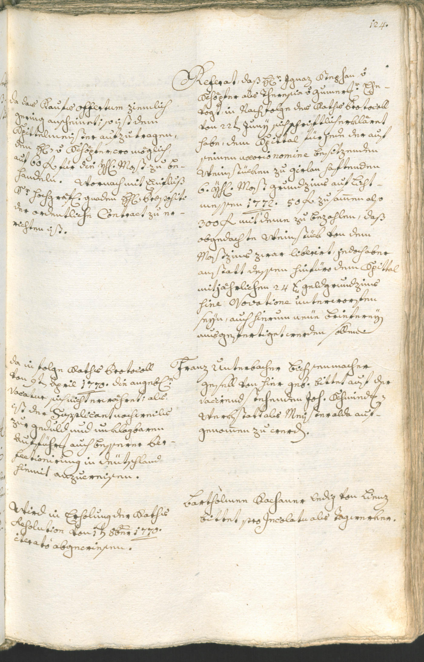 Civic Archives of Bozen-Bolzano - BOhisto Ratsprotokoll 1771/74 
