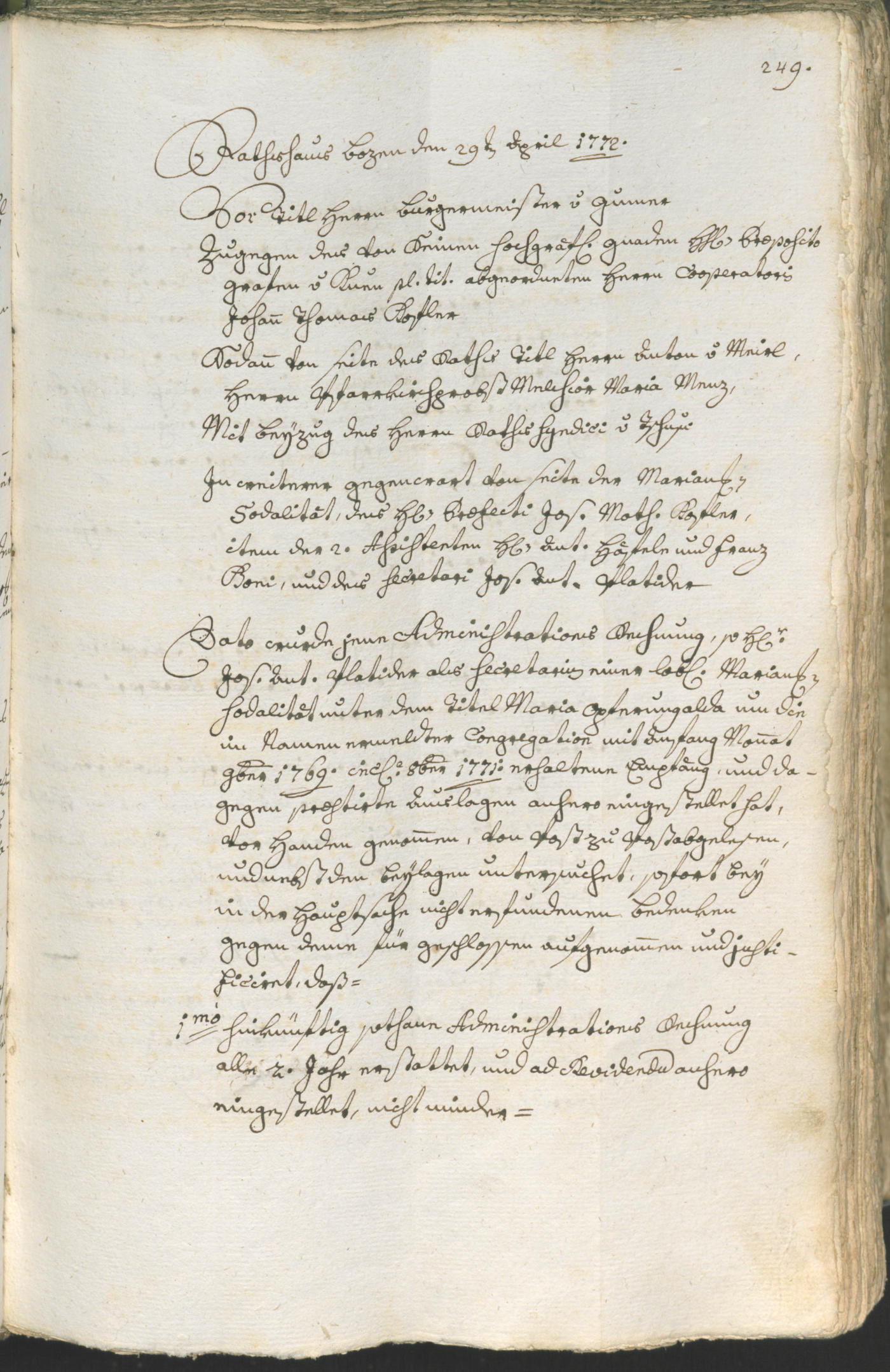 Civic Archives of Bozen-Bolzano - BOhisto Ratsprotokoll 1771/74 