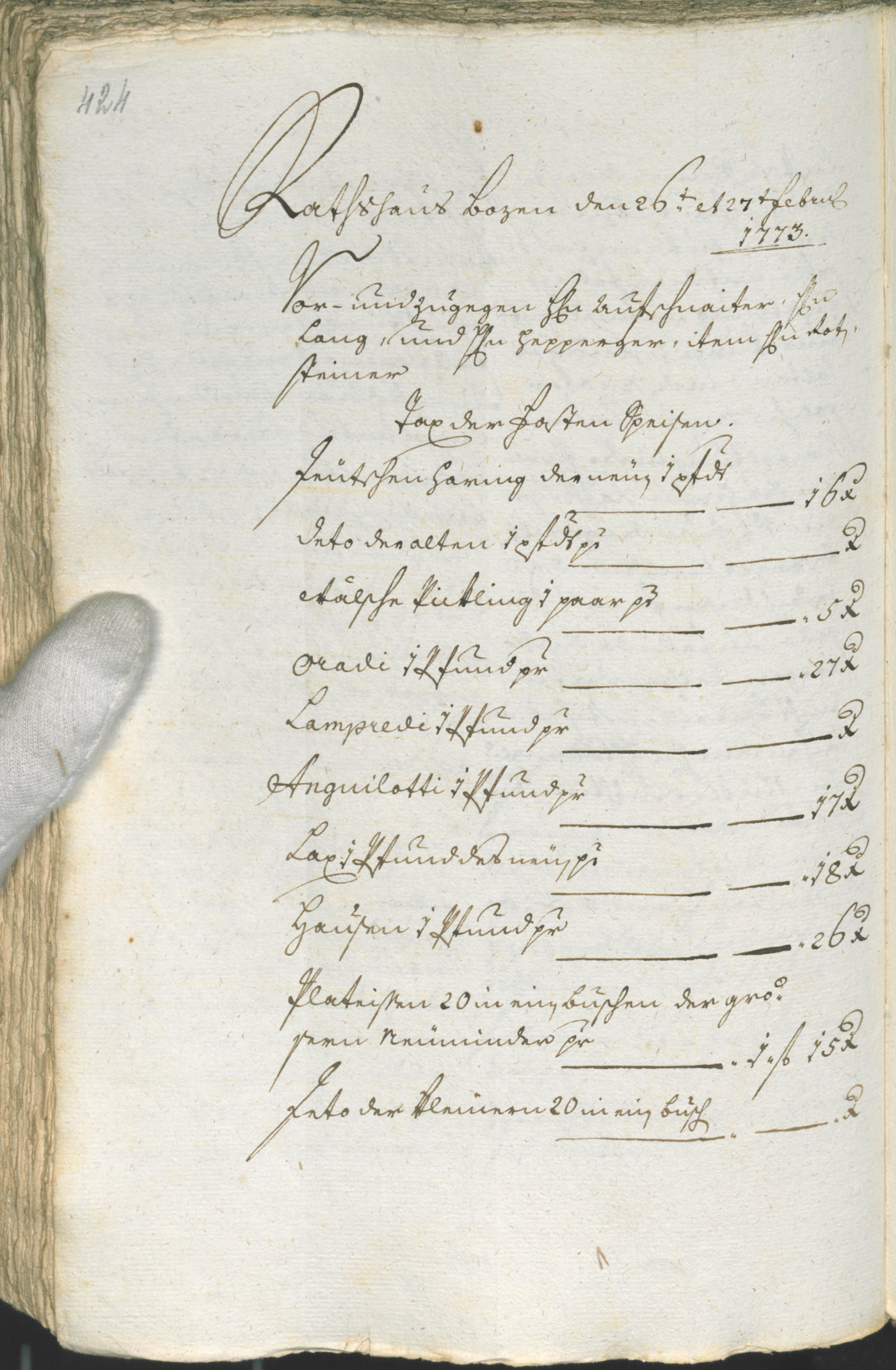 Civic Archives of Bozen-Bolzano - BOhisto Ratsprotokoll 1771/74 