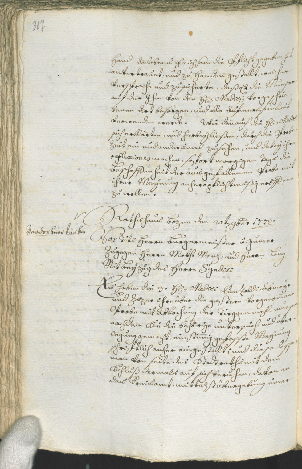 Civic Archives of Bozen-Bolzano - BOhisto Ratsprotokoll 1771/74 